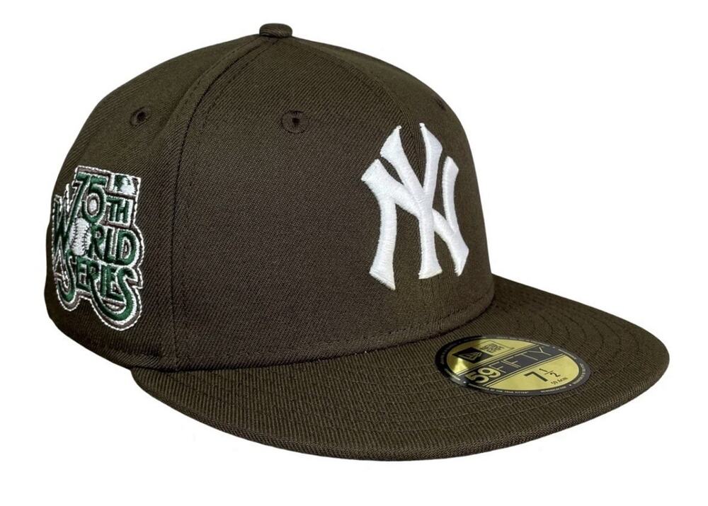 NEW YORK YANKEES NEW ERA 59FIFTY 75th WORLD SERIES BROWN FITTED HAT